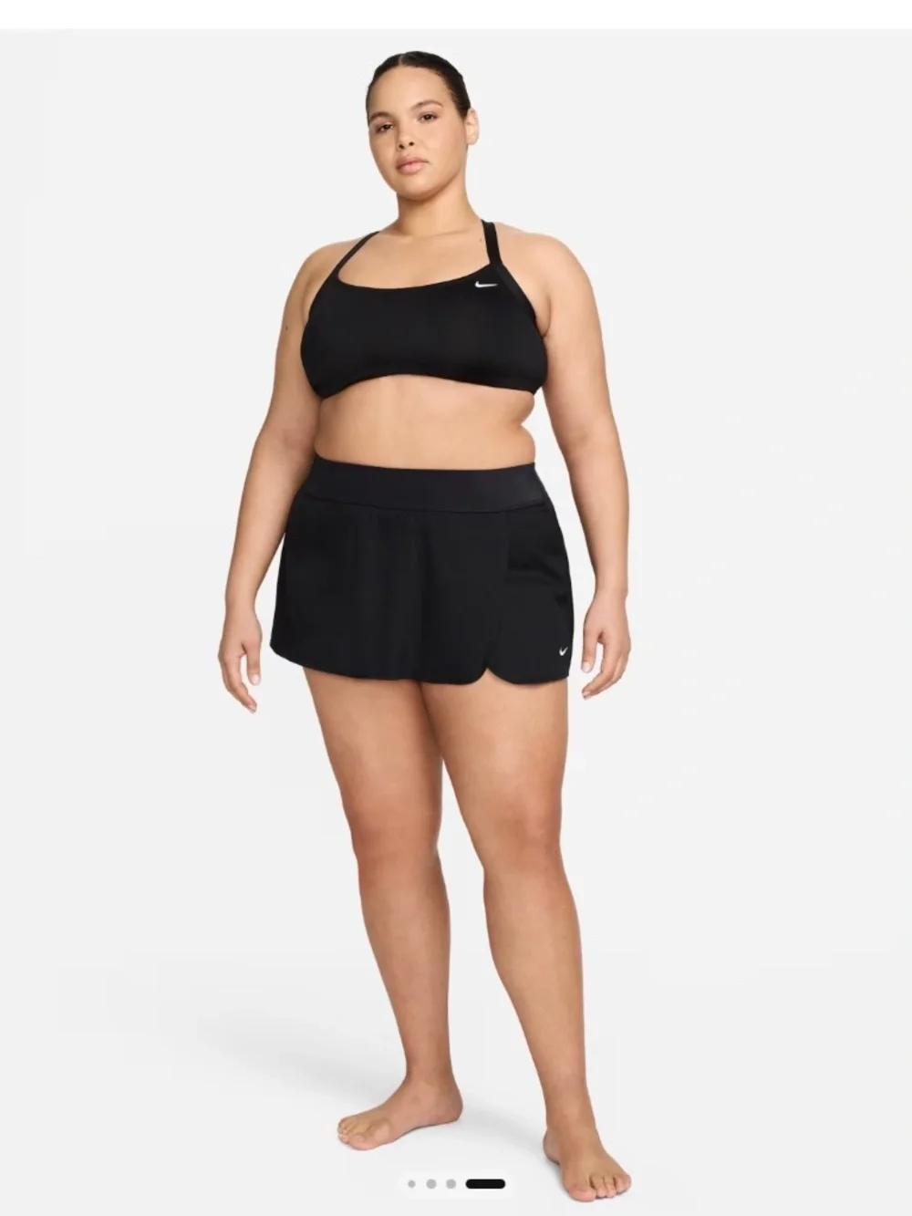 Nike Solid Element Board Skirt Skort Black Activewear Athleisure Zip Pocket  XXL